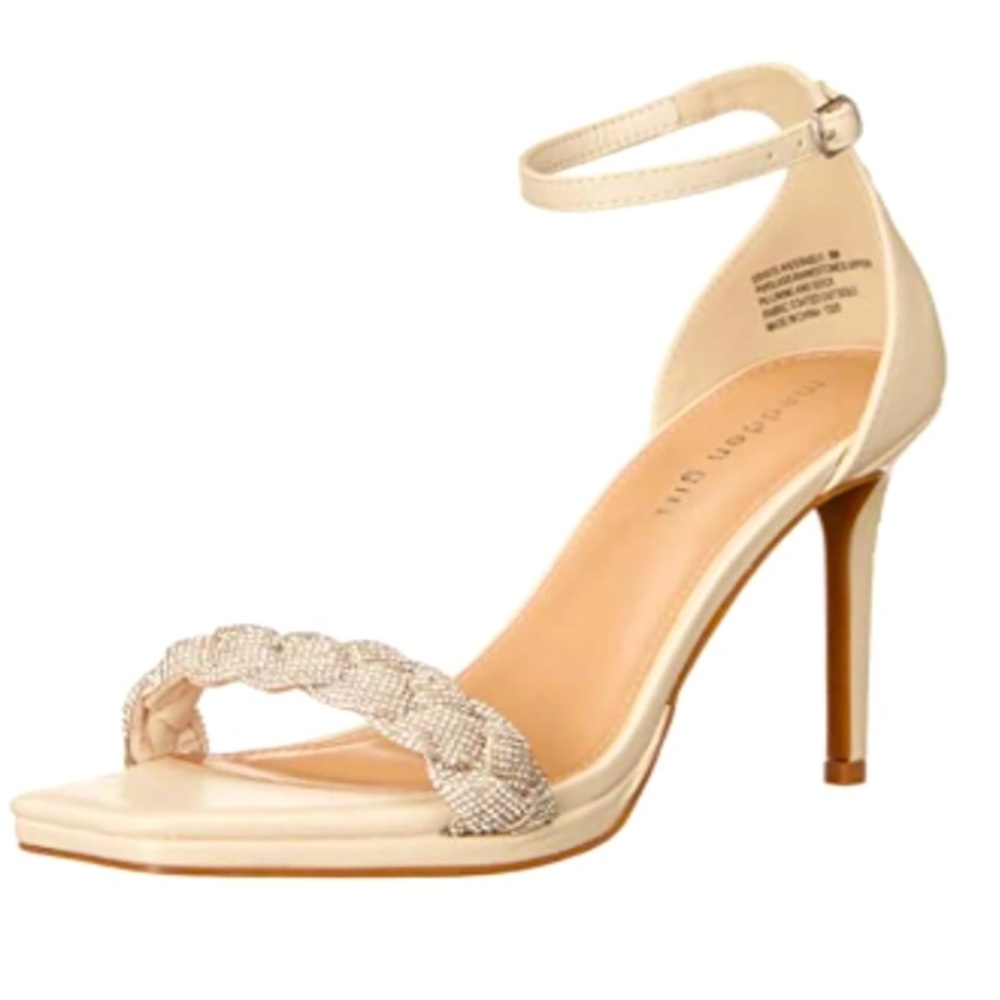 NWT madden girl Estate Women's
Heeled Dress Sandals size 7.5 Almond Multi